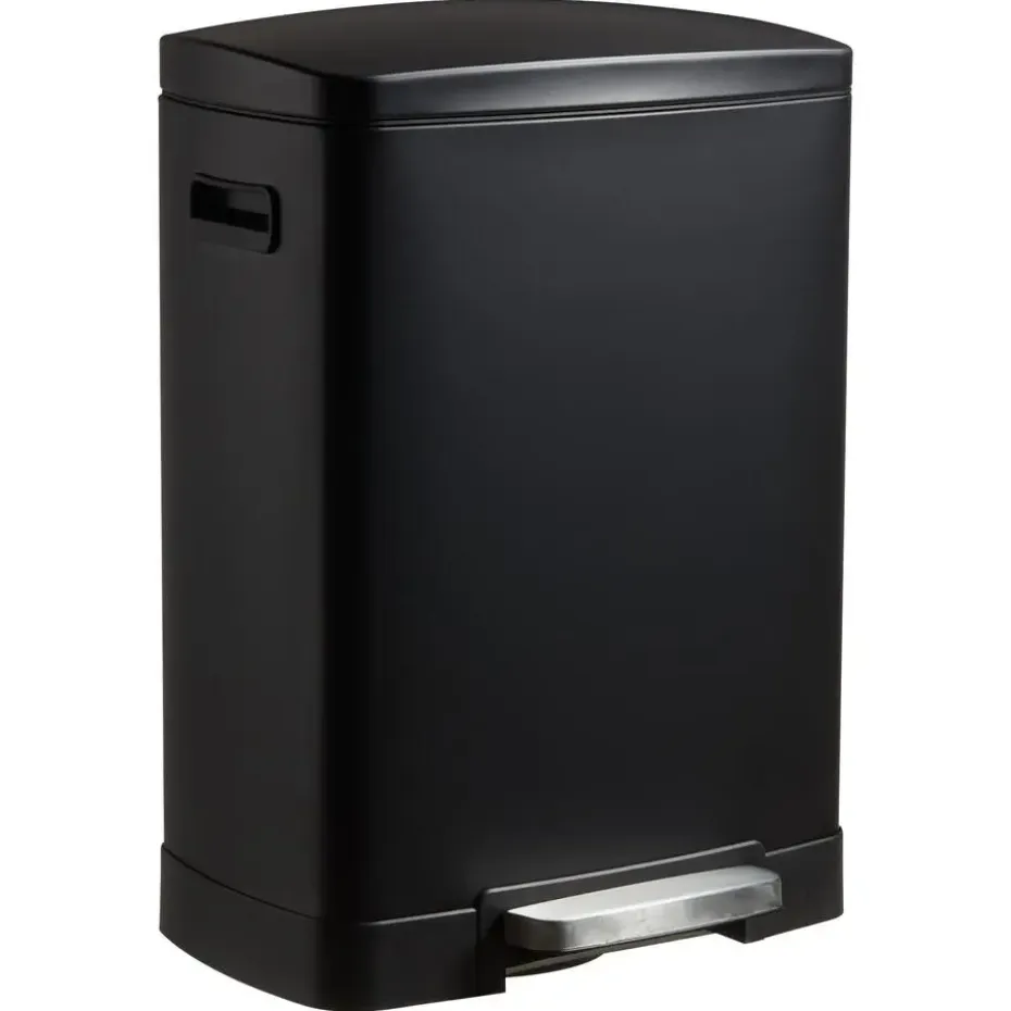 Pedaalemmer Duo 40 Liter Mat Zwart