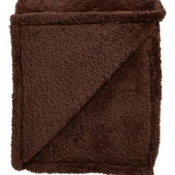 Plaid Flaine Donkerbruin 130x160 cm