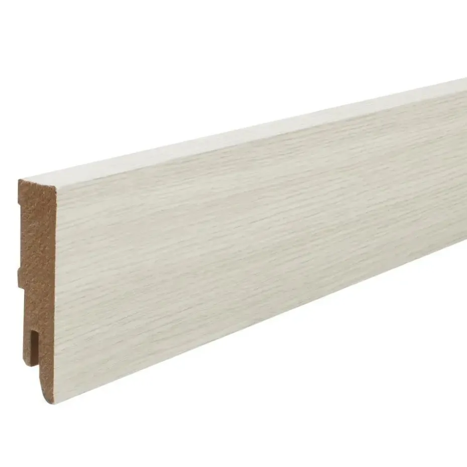 Plint Lichtgrijs Eiken MDF 6 cm