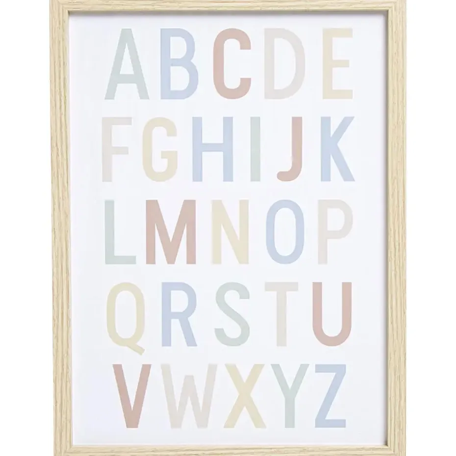 Poster Alfabet Multicolor 30x40 cm
