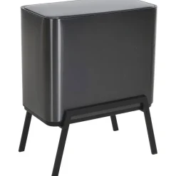 Prullenbak Op Pootjes 28+12+5 Liter Gun Metal
