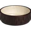 Schaal Carved Parel Donkerbruin