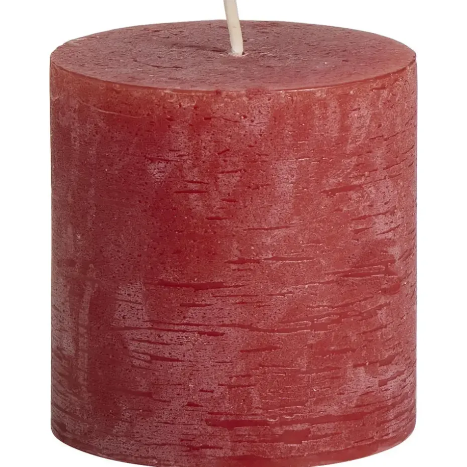 Stompkaars Rustiek Rood 7x7 cm