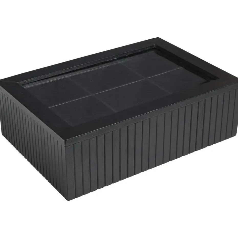 Theedoos Latjes Zwart