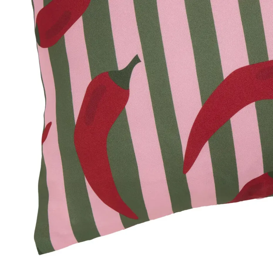 Tuinkussen Peper Groen/Rood