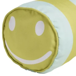 Tuinkussen/ Rolkussen Smiley Groen/Blauw