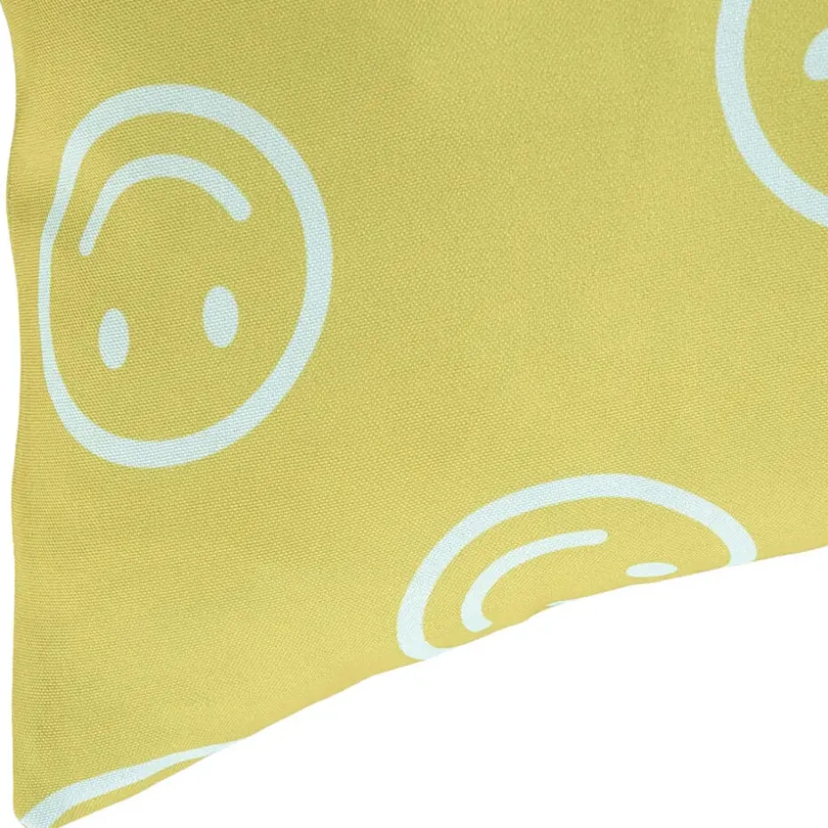Tuinkussen Smileys Geel