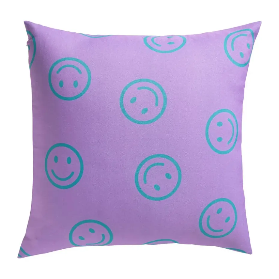 Tuinkussen Smileys Paars