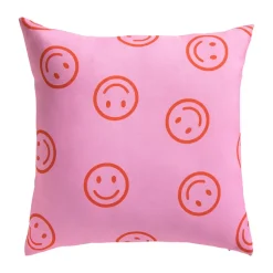Tuinkussen Smileys Roze
