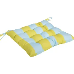 Tuinkussen Streep Geel/Blauw