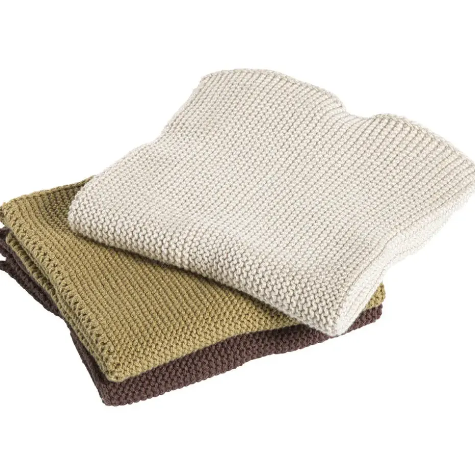 Vaatdoekjes Nordic Katoen Beige - 3 Stuks