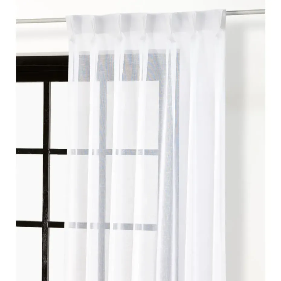 Vitrage Sien Wit 150 cm