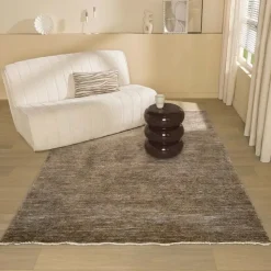 Vloerkleed Cashmire Donker Bruin 200x290 cm
