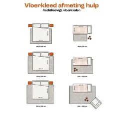 Vloerkleed Mila Naturel 160x230 cm