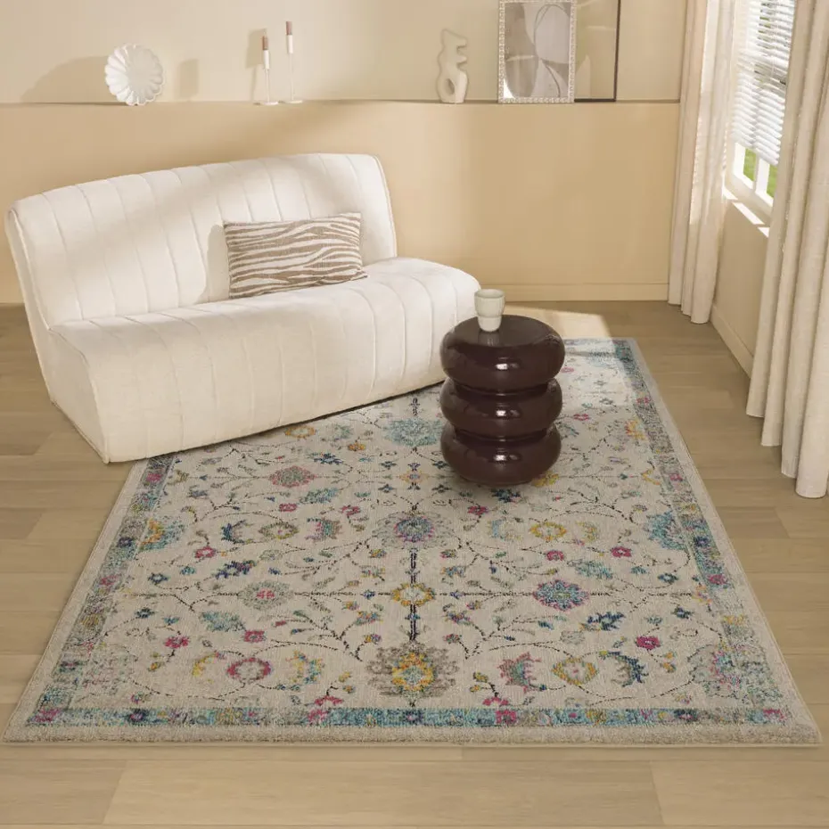Vloerkleed Tereza Bloem Grijs 200x300 cm