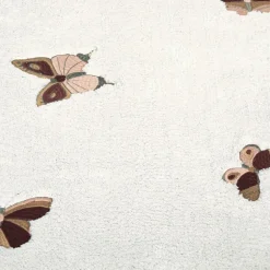 Vloerkleed Vlinder Beige