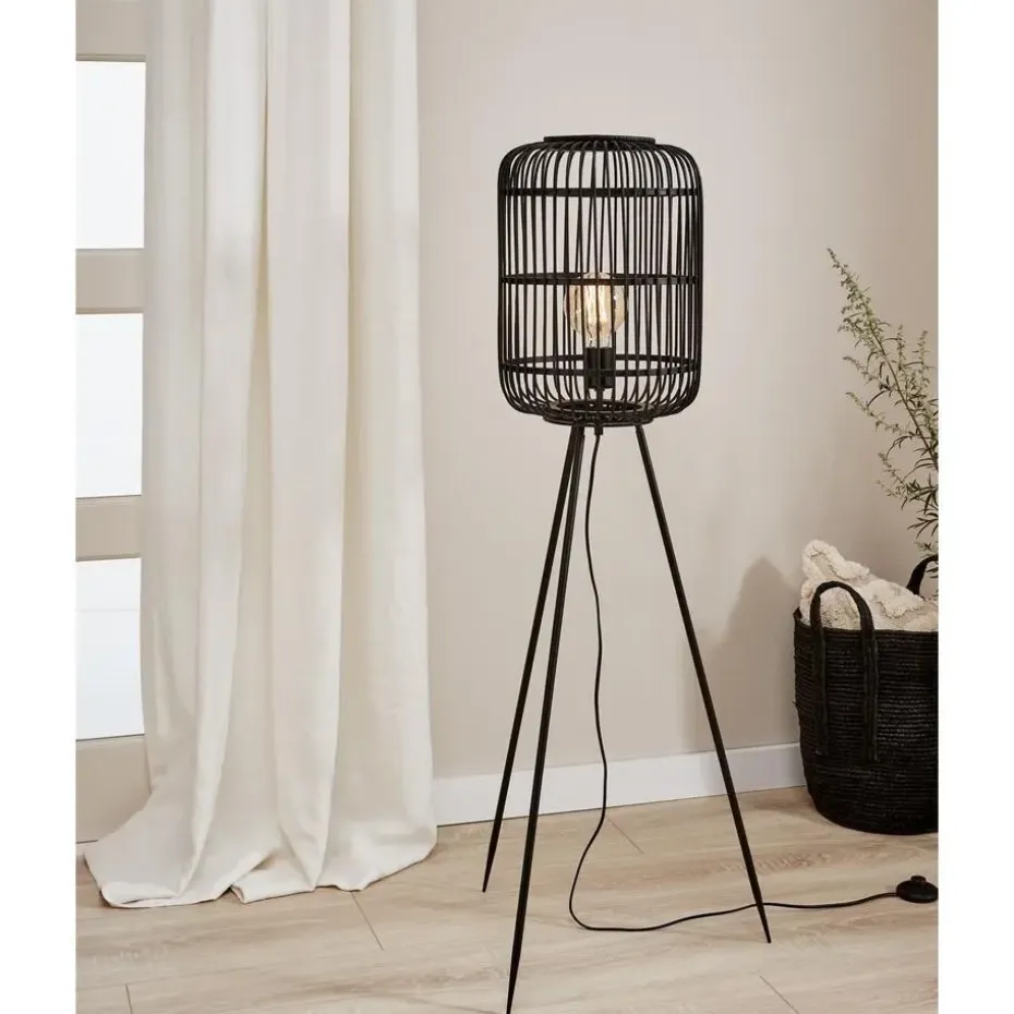 Vloerlamp Balan Zwart
