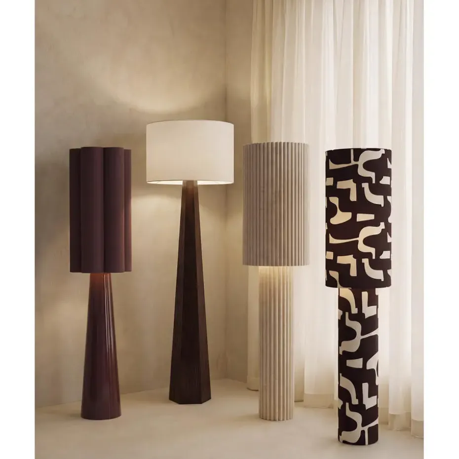 Vloerlamp Pandia Bruin