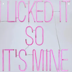 Wandlamp Neon Its Mine Roze