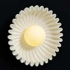 Wandlamp Wave Wit