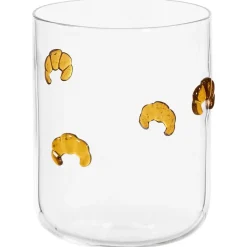 Waterglas Croissant 3D Transparant/Bruin 430ml