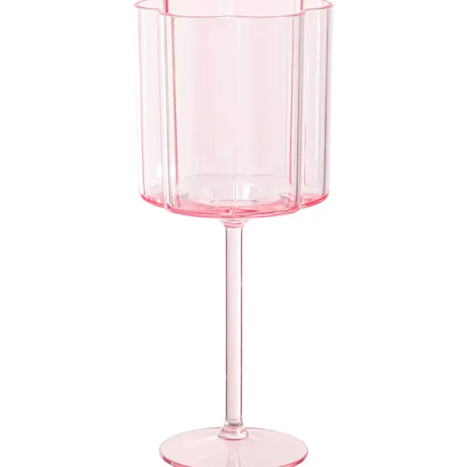 Wijnglas Bloem Roze 300ml