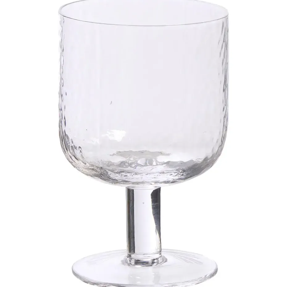 Wijnglas Hammered Transparant 290ml
