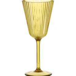 Wijnglas Ribbel Oker 250ml